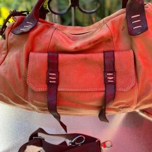 Two tone leather bag from Sofia C